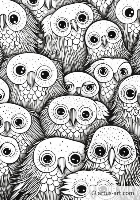 Starlings Coloring Page For Kids